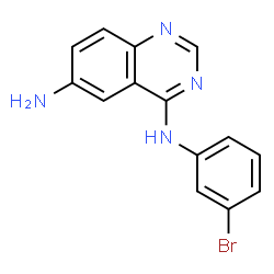 ChemSpider 2D Image | N4-(3-Bromophenyl)quinazoline-4,6-diamine | C14H11BrN4