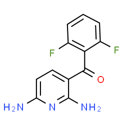 ChemSpider 2D Image | (2,6-Diamino-3-pyridinyl)(2,6-difluorophenyl)methanone | C12H9F2N3O
