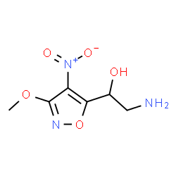 ChemSpider 2D Image | 2-Amino-1-(3-methoxy-4-nitro-1,2-oxazol-5-yl)ethanol | C6H9N3O5