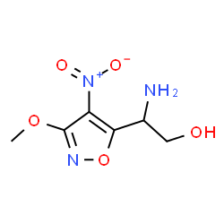 ChemSpider 2D Image | 2-Amino-2-(3-methoxy-4-nitro-1,2-oxazol-5-yl)ethanol | C6H9N3O5
