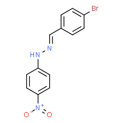 ChemSpider 2D Image | (1E)-1-(4-Bromobenzylidene)-2-(4-nitrophenyl)hydrazine | C13H10BrN3O2