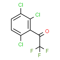 ChemSpider 2D Image | 2,2,2-Trifluoro-1-(2,3,6-trichlorophenyl)ethanone | C8H2Cl3F3O