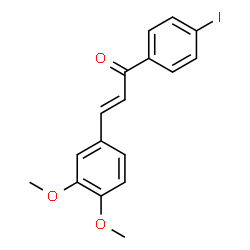 ChemSpider 2D Image | (2E)-3-(3,4-Dimethoxyphenyl)-1-(4-iodophenyl)-2-propen-1-one | C17H15IO3