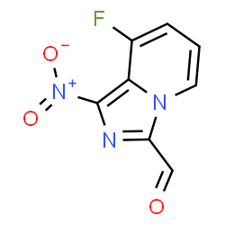 ChemSpider 2D Image | 8-Fluoro-1-nitroimidazo[1,5-a]pyridine-3-carbaldehyde | C8H4FN3O3