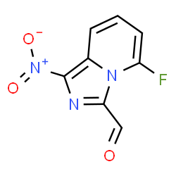ChemSpider 2D Image | 5-Fluoro-1-nitroimidazo[1,5-a]pyridine-3-carbaldehyde | C8H4FN3O3