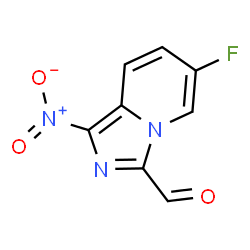ChemSpider 2D Image | 6-Fluoro-1-nitroimidazo[1,5-a]pyridine-3-carbaldehyde | C8H4FN3O3