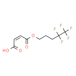 ChemSpider 2D Image | (2Z)-4-Oxo-4-[(4,4,5,5,5-pentafluoropentyl)oxy]-2-butenoic acid | C9H9F5O4