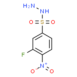 ChemSpider 2D Image | 3-Fluoro-4-nitrobenzenesulfonohydrazide | C6H6FN3O4S