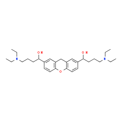 ChemSpider 2D Image | 1,1'-(9H-Xanthene-2,7-diyl)bis[4-(diethylamino)-1-butanol] | C29H44N2O3
