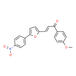 ChemSpider 2D Image | (2E)-1-(4-Methoxyphenyl)-3-[5-(4-nitrophenyl)-2-furyl]-2-propen-1-one | C20H15NO5