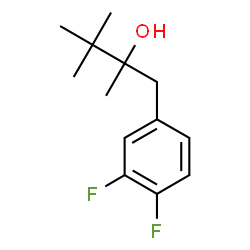 ChemSpider 2D Image | 1-(3,4-Difluorophenyl)-2,3,3-trimethyl-2-butanol | C13H18F2O