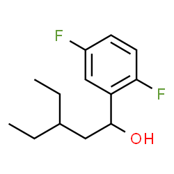 ChemSpider 2D Image | 1-(2,5-Difluorophenyl)-3-ethyl-1-pentanol | C13H18F2O