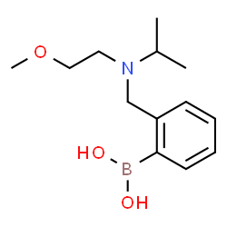 ChemSpider 2D Image | (2-{[Isopropyl(2-methoxyethyl)amino]methyl}phenyl)boronic acid | C13H22BNO3