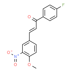 ChemSpider 2D Image | (2E)-1-(4-Fluorophenyl)-3-(4-methoxy-3-nitrophenyl)-2-propen-1-one | C16H12FNO4