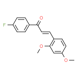 ChemSpider 2D Image | 2,4-DIMETHOXY-4'-FLUOROCHALCONE | C17H15FO3