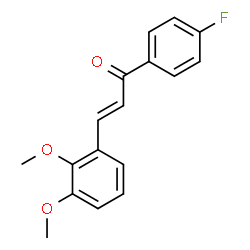 ChemSpider 2D Image | (2E)-3-(2,3-Dimethoxyphenyl)-1-(4-fluorophenyl)-2-propen-1-one | C17H15FO3