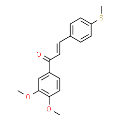 ChemSpider 2D Image | trans-3',4'-Dimethoxy-4-(methylthio)chalcone | C18H18O3S