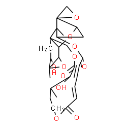 ChemSpider 2D Image | 7',13'-Dihydroxy-6',14',26'-trimethyl-12'H,18'H,23'H-spiro[oxirane-2,27'-[2,5,11,17,24]pentaoxapentacyclo[23.2.1.0~3,9~.0~4,6~.0~9,26~]octacosa[19,21]diene]-12',18',23'-trione | C27H34O11
