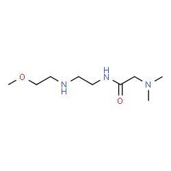 ChemSpider 2D Image | N-{2-[(2-Methoxyethyl)amino]ethyl}-N~2~,N~2~-dimethylglycinamide | C9H21N3O2