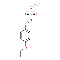 ChemSpider 2D Image | Sodium (E)-(4-ethoxyphenyl)diazenesulfonate | C8H9N2NaO4S