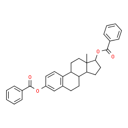 ChemSpider 2D Image | Estra-1,3,5(10)-triene-3,17-diyl dibenzoate | C32H32O4