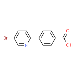 ChemSpider 2D Image | 4-(5-Bromo-2-pyridinyl)benzoic acid | C12H8BrNO2