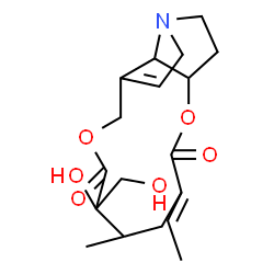 ChemSpider 2D Image | 12,18-Dihydroxysenecionan-11,16-dione | C18H25NO6