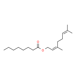 ChemSpider 2D Image | (2Z)-3,7-Dimethyl-2,6-octadien-1-yl octanoate | C18H32O2