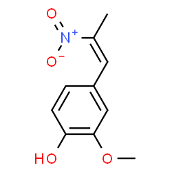 ChemSpider 2D Image | 2-Methoxy-4-[(1Z)-2-nitro-1-propen-1-yl]phenol | C10H11NO4