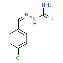 ChemSpider 2D Image | (2Z)-2-(4-Chlorobenzylidene)hydrazinecarbothioamide | C8H8ClN3S
