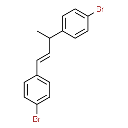 ChemSpider 2D Image | 1,1'-[(1E)-1-Butene-1,3-diyl]bis(4-bromobenzene) | C16H14Br2