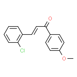 ChemSpider 2D Image | (2E)-3-(2-Chlorophenyl)-1-(4-methoxyphenyl)-2-propen-1-one | C16H13ClO2