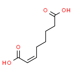 ChemSpider 2D Image | cis-Octenedioic acid | C8H12O4