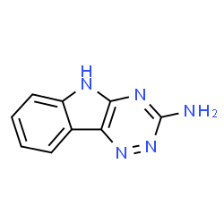 ChemSpider 2D Image | 2H-1,2,4-Triazino(5,6-B)Indol-3-Amine | C9H7N5