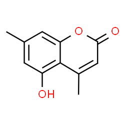 ChemSpider 2D Image | 5-Hydroxy-4,7-dimethyl-2H-chromen-2-one | C11H10O3
