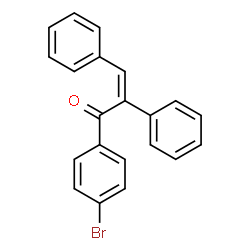 ChemSpider 2D Image | (2Z)-1-(4-Bromophenyl)-2,3-diphenyl-2-propen-1-one | C21H15BrO