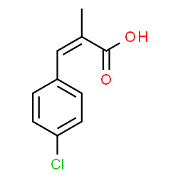 ChemSpider 2D Image | (2Z)-3-(4-Chlorophenyl)-2-methylacrylic acid | C10H9ClO2
