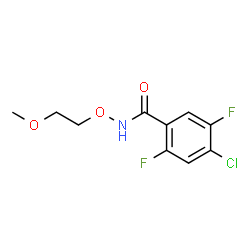 ChemSpider 2D Image | 4-Chloro-2,5-difluoro-N-(2-methoxyethoxy)benzamide | C10H10ClF2NO3