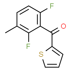 ChemSpider 2D Image | (2,6-Difluoro-3-methylphenyl)(2-thienyl)methanone | C12H8F2OS