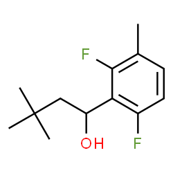 ChemSpider 2D Image | 1-(2,6-Difluoro-3-methylphenyl)-3,3-dimethyl-1-butanol | C13H18F2O