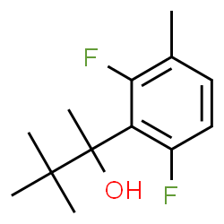 ChemSpider 2D Image | 2-(2,6-Difluoro-3-methylphenyl)-3,3-dimethyl-2-butanol | C13H18F2O