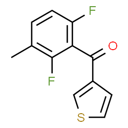 ChemSpider 2D Image | (2,6-Difluoro-3-methylphenyl)(3-thienyl)methanone | C12H8F2OS