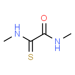 ChemSpider 2D Image | N-Methyl-2-(methylamino)-2-thioxoacetamide | C4H8N2OS
