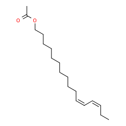 ChemSpider 2D Image | Z,Z-11,13-Hexadecadien-1-ol acetate | C18H32O2