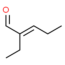 ChemSpider 2D Image | (2E)-2-Ethyl-2-pentenal | C7H12O
