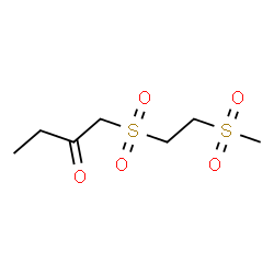 ChemSpider 2D Image | 1-{[2-(Methylsulfonyl)ethyl]sulfonyl}-2-butanone | C7H14O5S2