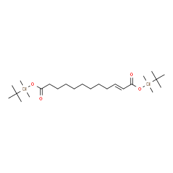 ChemSpider 2D Image | Bis[dimethyl(2-methyl-2-propanyl)silyl] (2E)-2-dodecenedioate | C24H48O4Si2