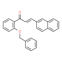 ChemSpider 2D Image | (2E)-1-[2-(Benzyloxy)phenyl]-3-(2-naphthyl)-2-propen-1-one  | C26H20O2
