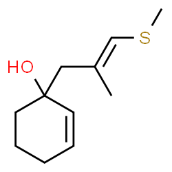 ChemSpider 2D Image | 1-[2-Methyl-3-(methylthio)allyl]cyclohex-2-enol | C11H18OS