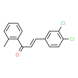 ChemSpider 2D Image | (2E)-3-(3,4-Dichlorophenyl)-1-(2-methylphenyl)-2-propen-1-one | C16H12Cl2O